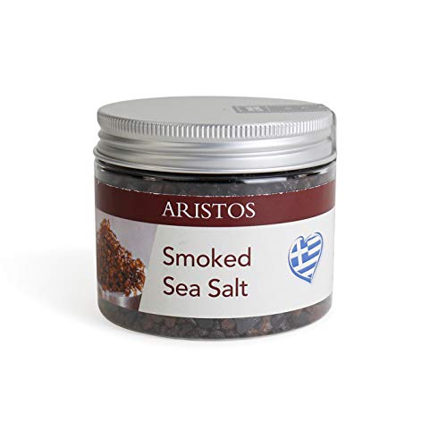ARISTOS grobes Meersalz für Salzmühle aus Griechenland | 200 g (Smoked Sea Salt) von ARISTOS