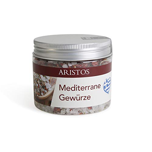 ARISTOS grobes Meersalz für Salzmühle aus Griechenland Refill | 200 g (Mediterrane Kräuter) von ARISTOS