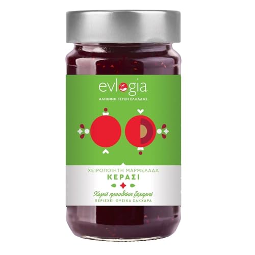 Aristos Evlogia Fruchtaufstrich - Kirsche - Griechische Marmelade ohne Zuckerzusatz, 85% Fruchtanteil | Handgekocht, naturbelassen & extra fruchtig | Ideal für Frühstück, Joghurt, Müsli & Dessert Aristos Evlogia Fruchtaufstrich - Kirsche - Griechische Marmelade ohne Zuckerzusatz, 85% Fruchtanteil | Handgekocht, naturbelassen & extra fruchtig | Ideal für Frühstück, Joghurt, Müsli & Dessert von ARISTOS