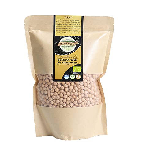 Griechische Bio Kirchererbsen roh und ungeröstet für Hummus Falafel und vegane Kochrezepte 1000 g | ARISTOS von ARISTOS