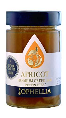 Ophellia Premium Konfitüre bzw Marmelade mit 85% Fruchtanteil aus Griechenland - veganer Brotaufstrich direkt aus Früchten (Aprikose) von ARISTOS