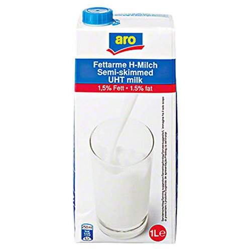 ARO Fettarme H-Milch 1,5 % Fett, 1er Pack (1 x 12 l) von aro