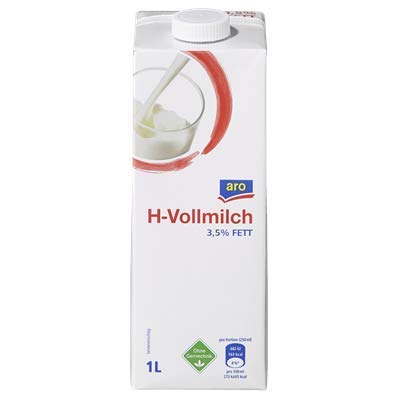Aro - Haltbare Vollmilch, 3,5% Fett - 12 x 1 Liter von aro