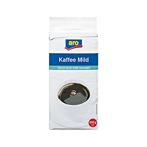 Aro Kaffee Mild gemahlen, 500g 1er Pack von aro