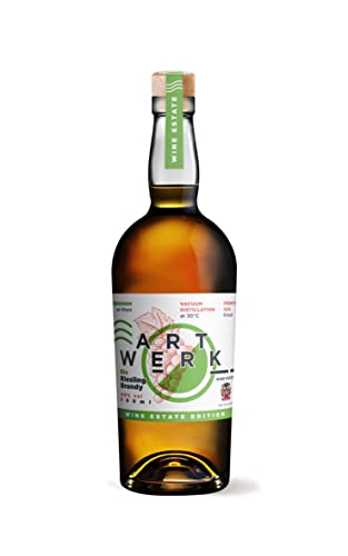 ARTWERK | Riesling Brandy | Reifung in alten Eichenholzfässern | Beste Bio-Traubenqualität | Aromaschonende Vakuumdestillation | 40% vol. | 700ml von ARTWERK