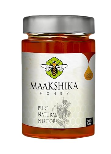 Maakshika Bio-Honig | 100% natürlicher & erfrischender Honig – ohne Zuckerzusatz | Original Multiflora-Honig | Immunitätsverstärker (125 g) von ARYAVRAT NATURALS