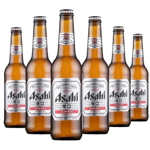 ASAHI BREWERIES Asahi Super Dry 6 x 33 cl das beliebteste Bier aus Japan von PLANETE DRINKS SPECIALISTE DES BOISSONS DU MONDE