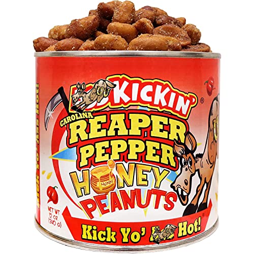 ASS KICKIN' Carolina Reaper Spicy Hot Peanuts – 12 Unzen – Ultimate Spicy Gourmet Gift Peanuts – Probieren Sie es aus, wenn Sie sich trauen! von ASS KICKIN'