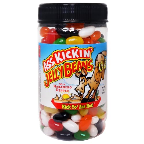 ASS KICKIN' Premium Gourmet Hot Spicy Jellybeans mit Habanero – ideal für Ostersüßigkeiten, Strümpfe und Geschenke oder Leckereien ASS KICKIN' Premium Gourmet Hot Spicy Jellybeans mit Habanero – ideal für Ostersüßigkeiten, Strümpfe und Geschenke oder Leckereien von ASS KICKIN'