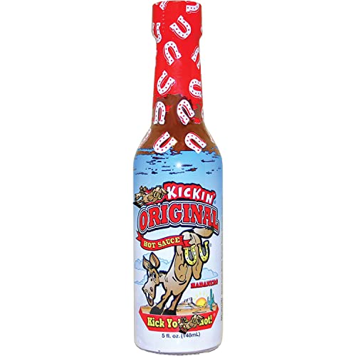 KICKIN' Original Habanero Hot Sauce mit Serrano und Habanero Peppers - 5 oz – Perfekte Habanero Sauce für den Hot Sauce Fan und die Hot Sauce Challenge- Versuchen Sie es, wenn Sie sich trauen! von ASS KICKIN'