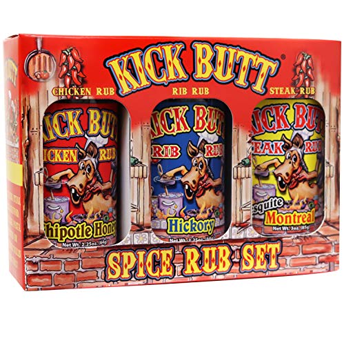 Kick Butt Geschenkset – BBQ Seasoning Rub Trio von ASS KICKIN'