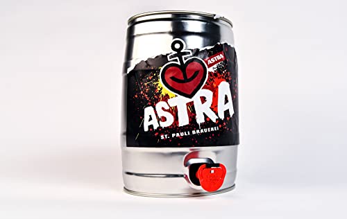 ASTRA St.Pauli-Brauerei 5 Liter "Inkasso IPA" Bier Fass mit Zapfhahn, Sonderabfüllung, 4,5% Vol., gebraut im Herzen von St. Pauli von ASTRA