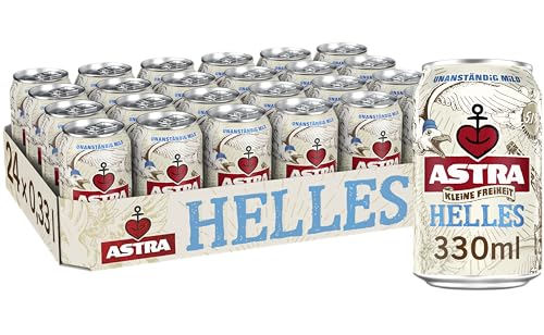 Astra Kleine Freiheit- Helles 0,33l Dose, Bier Dose Einweg (24 x 0,33 l) von ASTRA