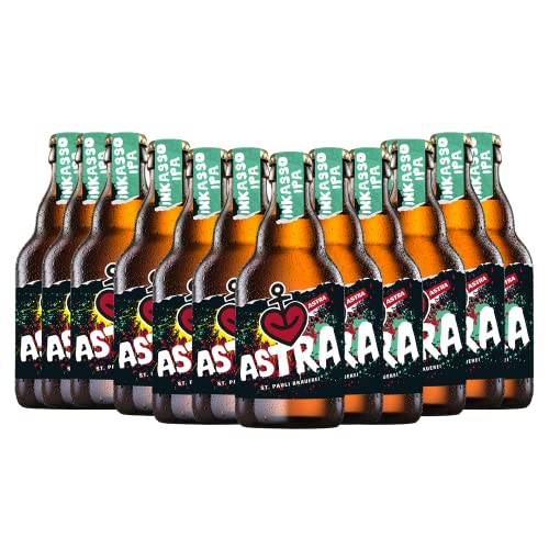 Astra St. Pauli Brauerei, 12 Knollen (0,33l) handgebrautes Bier aus dem Herzen von St. Pauli (INKASSO I.P.A.) von ASTRA