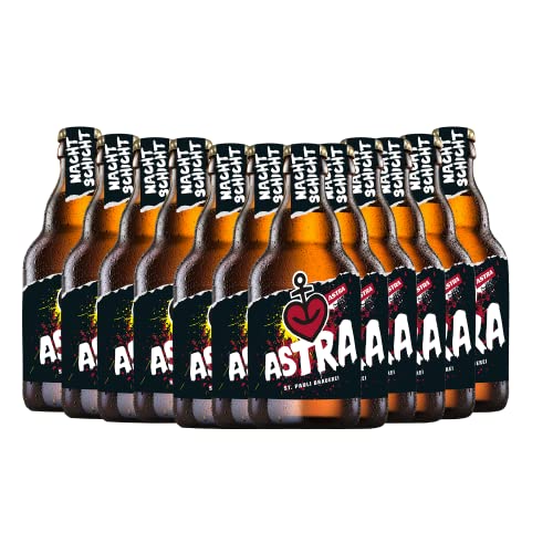 Astra St. Pauli Brauerei, 12 Knollen (0,33l) handgebrautes Bier aus dem Herzen von St. Pauli (NACHTSCHICHT) von ASTRA
