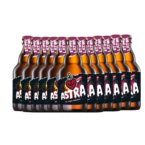 Astra St. Pauli Brauerei, 12 Knollen (0,33l) handgebrautes Bier aus dem Herzen von St. Pauli (STIMULATOR) von ASTRA