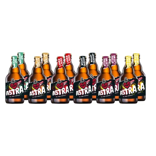 Astra St. Pauli Brauerei, 12 Knollen (0,33l) handgebrautes Bier aus dem Herzen von St. Pauli (TASTING MiX) von ASTRA