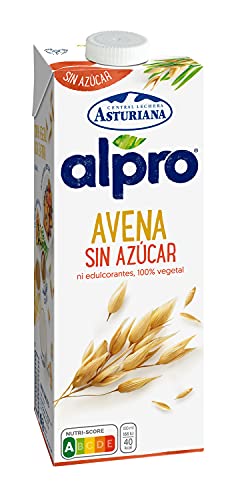 Alpro Central Lechera Asturiana - Pije tërshëre, pa sheqer, 100% perime, pak yndyrë, e përshtatshme për veganët, 1 litër Brik - 1 x 1000ml von ASTURIANA