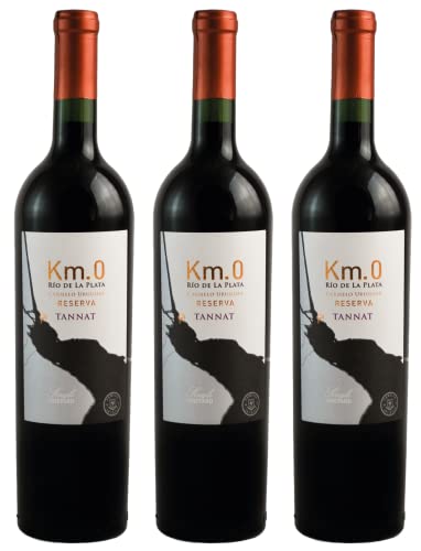 Atlantik Weine, Km.0 Reserva Tannat 2018, Rotwein aus Uruguay, trocken (3 x 0,75l) von ATLANTIK