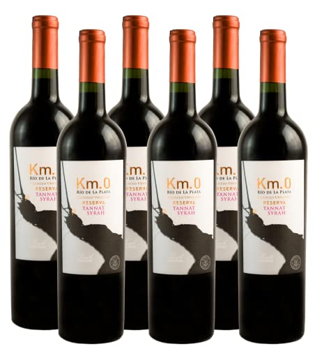 Atlantik Weine, Km.0 Reserva Tannat Syrah 2018, Rotwein aus Uruguay, trocken (6 x 0,75l) von ATLANTIK