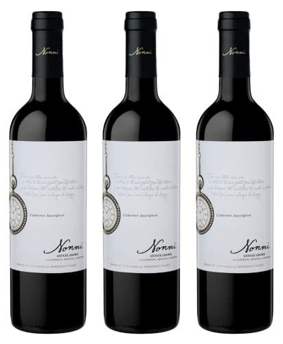Atlantik Weine, Nonni Cabernet Sauvignon 2017, Rotwein aus Mendoza, Argentinien, Südamerika, trocken (3 x 0,75l) von ATLANTIK