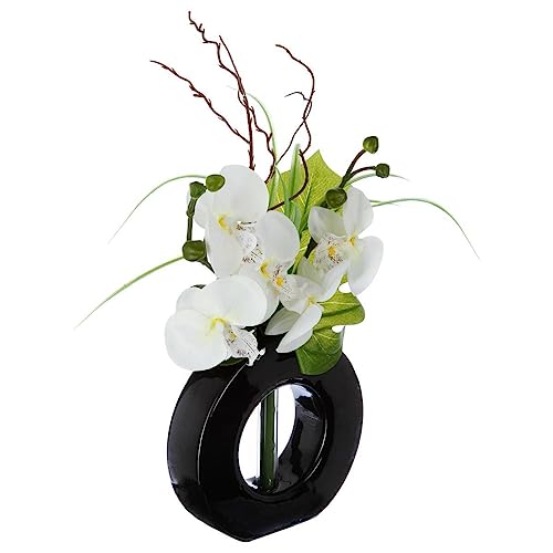 Atmosphera - Arrangement aus künstlichen Orchideen - Keramikvase - H44 cm - Model 2 Atmosphera - Arrangement aus künstlichen Orchideen - Keramikvase - H44 cm - Model 2 von ATMOSPHERA CREATEUR D'INTERIEUR