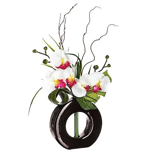 Atmosphera - Arrangement aus künstlichen Orchideen - Keramikvase - H44 cm - Model 4 Atmosphera - Arrangement aus künstlichen Orchideen - Keramikvase - H44 cm - Model 4 von ATMOSPHERA CREATEUR D'INTERIEUR