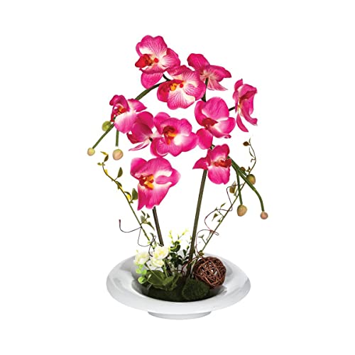 Atmosphera - Arrangement aus künstlichen Orchideen - Keramikvase - H46 cm - Rosa Atmosphera - Arrangement aus künstlichen Orchideen - Keramikvase - H46 cm - Rosa von ATMOSPHERA CREATEUR D'INTERIEUR