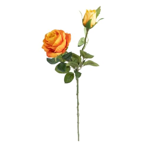 Atmosphera - Künstliche rosenstängel orange h48cm Atmosphera - Künstliche rosenstängel orange h48cm von ATMOSPHERA CREATEUR D'INTERIEUR
