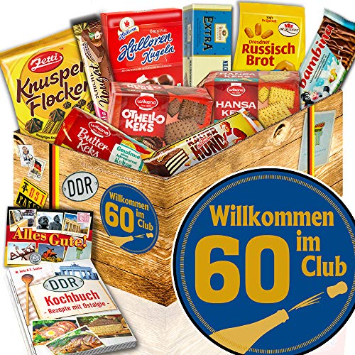 ostprodukte-versand Keks Geschenke/Ost Box/Wilkommen im Club 60/60 Geburtstag Mama von ATOTOP