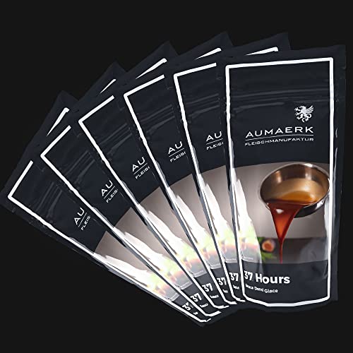 AUMAERK Fleischmanufaktur - Bratensauce Demi Glace Starkoch Sixpack "37 Hours" | Bratensaft für Rindfleisch | Rinderbratensoße perfekt gereift, veredelt & vorgegart AUMAERK Fleischmanufaktur - Bratensauce Demi Glace Starkoch Sixpack "37 Hours" | Bratensaft für Rindfleisch | Rinderbratensoße perfekt gereift, veredelt & vorgegart von AUMAERK