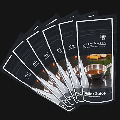 AUMAERK Fleischmanufaktur - Geflügelsauce zu Ente und Gans Starkoch Sixpack „Twitter Juice“ | Sauce für Geflügel | Geflügelsoße perfekt gereift, veredelt & vorgegart AUMAERK Fleischmanufaktur - Geflügelsauce zu Ente und Gans Starkoch Sixpack „Twitter Juice“ | Sauce für Geflügel | Geflügelsoße perfekt gereift, veredelt & vorgegart von AUMAERK