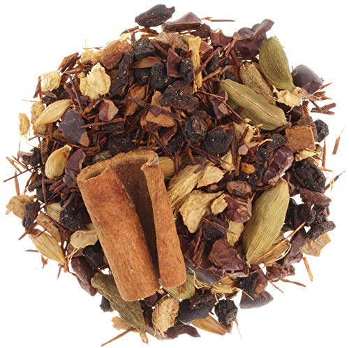 AURESA Ayurveda Tee Gemütswärmer | Kräutertee mit Rooibos, Kakao-Stücken und Zimt | Gute Laune Mischung für die Tasse von AURESA