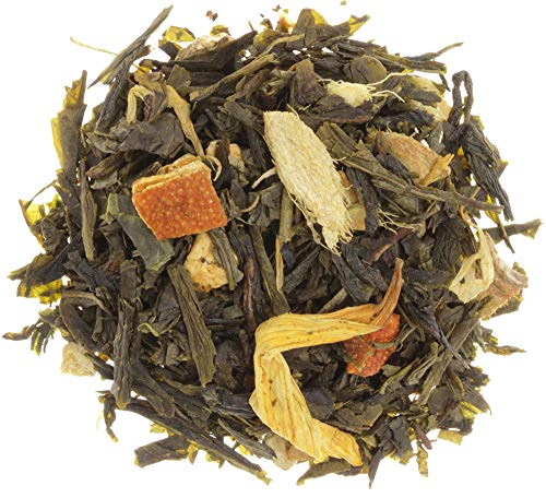 AURESA Ayurveda Tee Sonnentrank | Grüntee China Sencha mit Ingwer und Zitrone | Für einen guten Start in den Tag AURESA Ayurveda Tee Sonnentrank | Grüntee China Sencha mit Ingwer und Zitrone | Für einen guten Start in den Tag von AURESA