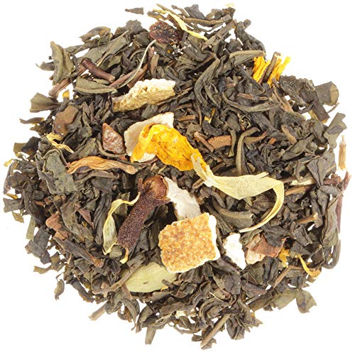 AURESA Bio Grüner Tee Tassenfeuer | Ingwer-Maracuja-Geschmack | Perfekt für kalte Wintertage | Würzig und fruchtig von AURESA