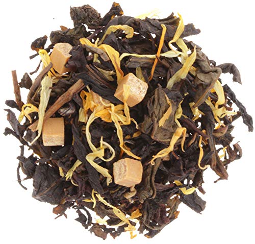 AURESA Grüner Tee Oolong Sahne-Karamell | Besonders milde Variante | Halbfermentierter Tee mit echten Karamellstücken von AURESA