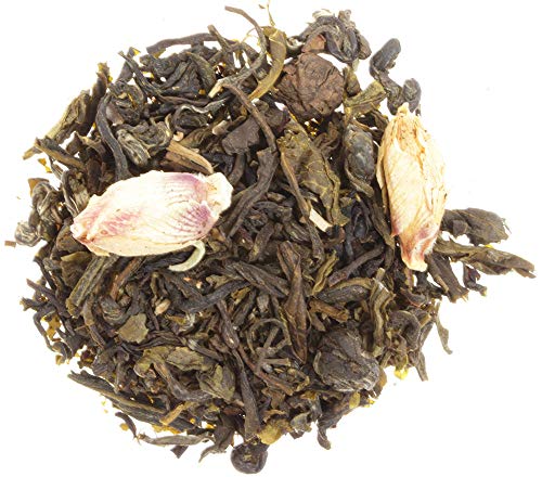 AURESA Grüner Tee Tempelhain | Pfirsich-Jasmin-Geschmack | Ausgewogene Teemischung aus weißem und grünem Tee von AURESA