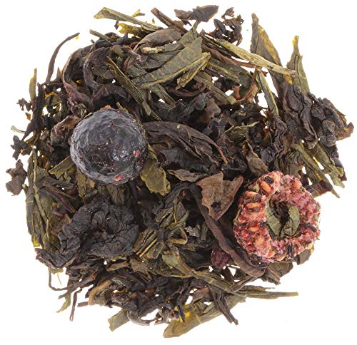 AURESA Oolong Tee Beerenhexe | Teemischung mit getrockneten Beeren | Oolongtee kombiniert mit grünem Tee von AURESA