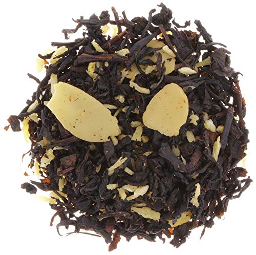 AURESA Schwarztee Kokosmakrone | Gehaltvolle Schwarzteemischung mit Mandel-Kokos-Geschmack | Ein wunderbarer Tee von AURESA