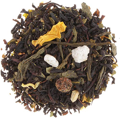 AURESA Tee Kraftschub | Tee Mix mit Mate und Birne Pfirsisch Geschmack | Mischung aus grünem und schwarzem Tee von AURESA