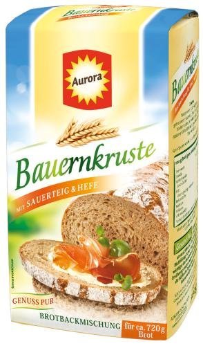 Aurora Bauernkruste Brotbackmischung, 6er Pack (6 x 500 g) von Aurora