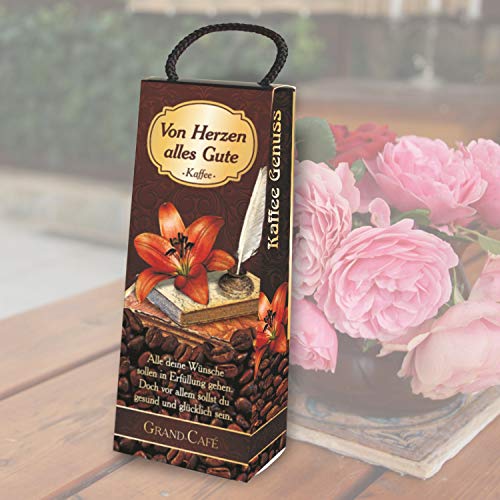 Kaffeebox - Von Herzen Alles Gute - als Geschenk für Kaffeeliebhaber und Kaffeegenießer. Geschenkidee mit Kaffee als Geburtstagsgeschenk für die Kaffeetasse von AV Andrea Verlag