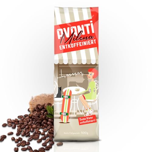 2 x Avanti Milena Entkoffeinierter Espresso, 500g Kaffeebohnen (=1Kg), Swiss Water Verfahren, 80% Arabica 20% Robusta von AVANTI