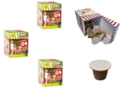 AVANTI Kaffeekapseln Emma, 75 Stück, kompatibel, 80% Arabica/20% Robusta, Kompostierbare Kapseln ohne Alu AVANTI Kaffeekapseln Emma, 75 Stück, kompatibel, 80% Arabica/20% Robusta, Kompostierbare Kapseln ohne Alu von AVANTI