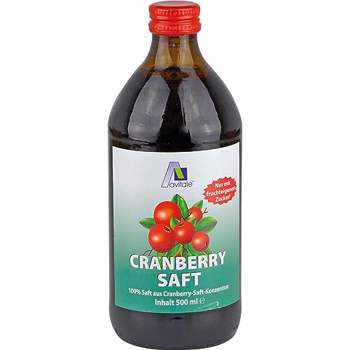 Cranberrysaft 100% Frucht, 500 ml von Avitale