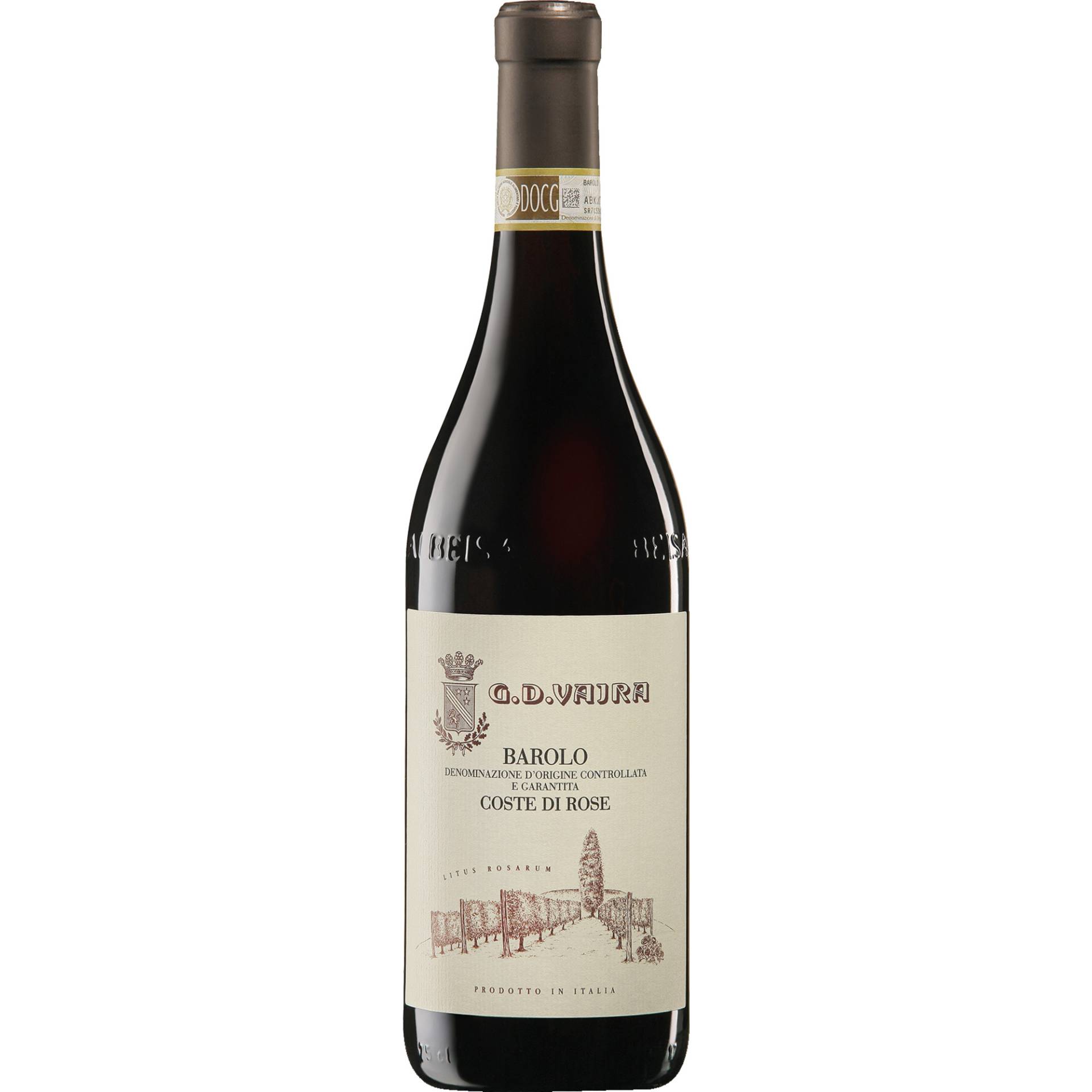 Vajra Barolo Coste di Rose, Barolo DOCG, Piemont, 2019, Rotwein Vajra Barolo Coste di Rose, Barolo DOCG, Piemont, 2019, Rotwein von AZ. Agr. G.D. Vajra di Vaira Aldo, IT-12060 Barolo