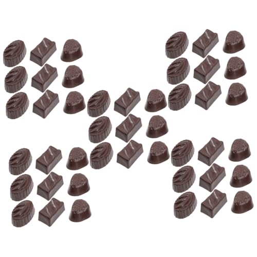 Abaodam 45 Stk Simulationsschokolade Dekoratives Schokoladendekor Multifunktionales Schokoladendekor Simulierte Schokolade Bulk-schokolade Künstlich Snack Zubehör Kind Pvc von Abaodam
