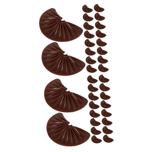Abaodam 48 Stk Nachgemachte Schokoladenstückchen kleines Schokoladenmodell kleines Schokoladendekor simulierte Schokolade Multifunktion Requisiten Zubehör Schokoriegel schmücken PVC von Abaodam