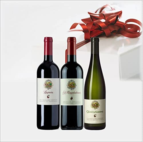 Trentino Alto Adige Packung mit 3 Flaschen Verschiedene Weine Abbazia di Novacella 75 cl. von Abbazia di Novacella