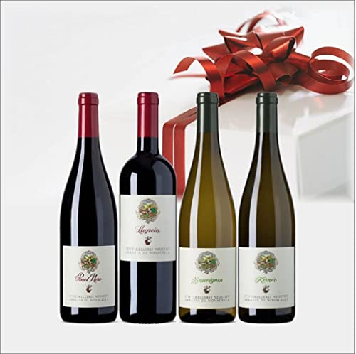 Trentino Alto Adige Packung mit 4 Flaschen Verschiedene Weine Abbazia di Novacella 75 cl. von Abbazia di Novacella